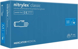 Rekawice nitrylowe 100 sztuk / niebieskie / rozmiar: 8 - m / nitrylex