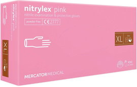 Rekawice nitrylowe 100 szt. 10-xl nitrylex pink