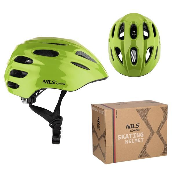 Mtw01 led zielony rozm. xs (43-49 cm) kask nils extreme