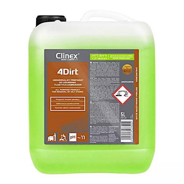 Clinex 4dirt 5l usuwanie tustych zabrudzen