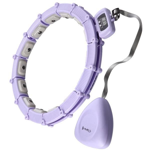 Hhm14 hula hop violet z magnesami i obciaznikiem + licznik hms
