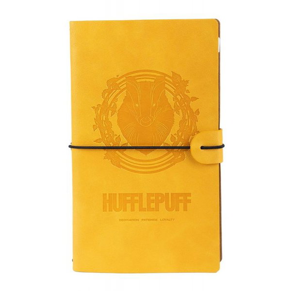 Harry Potter - Skorzany notatnik podrozny Hufflepuff 12x19,6 cm