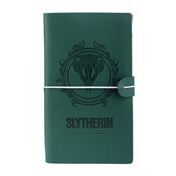 Harry Potter - Skorzany notatnik podrozny Slytherin 12x19,6 cm