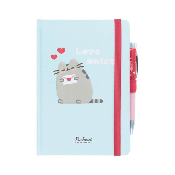 Pusheen - Notanik + dugopis latarka z kolekcji Purrfect Love