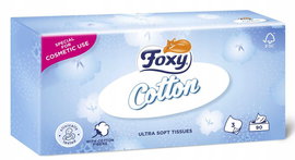 Chusteczki higieniczne foxy cotton box 90 szt. - 1 op.