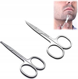 Nozyczki do paznokci brwi 2 sztuki stal nierdzewna