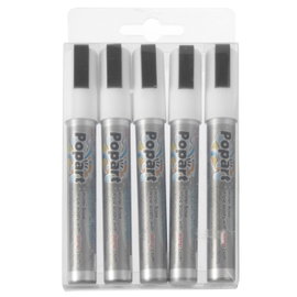 Markery do tablicy koncowka 2-6mm biae zestaw 5szt. - hendi 664209