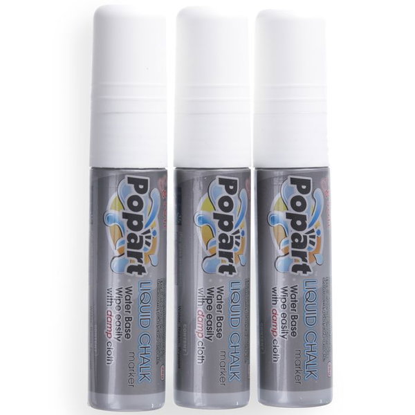 Markery do tablicy koncowka 15mm biae 3szt. - hendi 664223