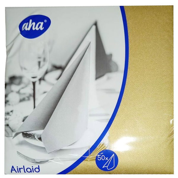 Serwetka airlaid 40x40 flizelina zota 50szt