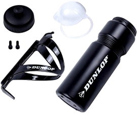Bidon rowerowy dunlop 750ml z koszykiem czarny