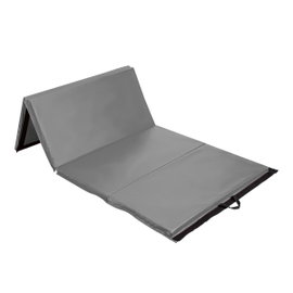 Mgs01 materac gimnastyczny składany 2400x1200 mm gray hms premium