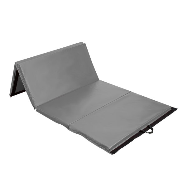 Mgs01 materac gimnastyczny składany 2400x1200 mm gray hms premium