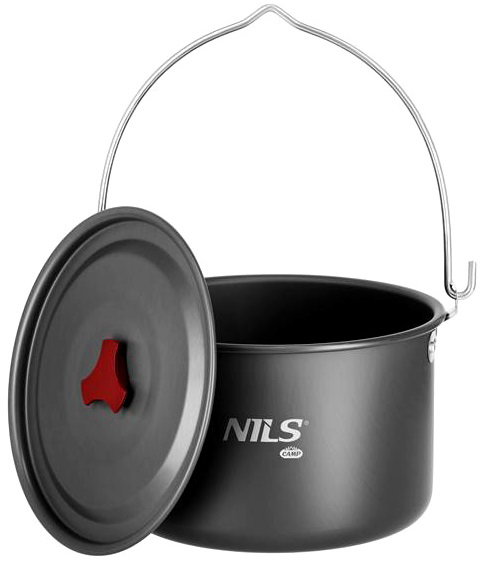 Nc17117 garnek turystyczny z pokrywką 4 l nils camp