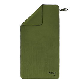 Ncr15 ręcznik z mikrofibry wojskowy khaki 120x60 cm nils camp