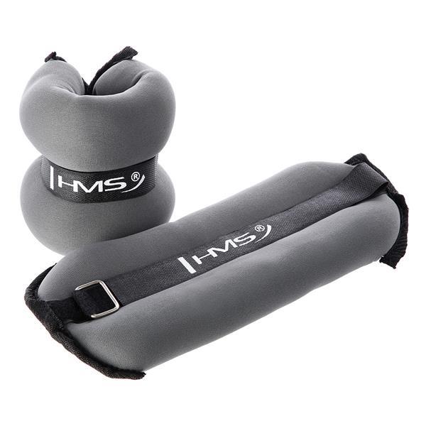 Ob05 gray obciążniki na ręce i nogi 2 x 2 kg hms