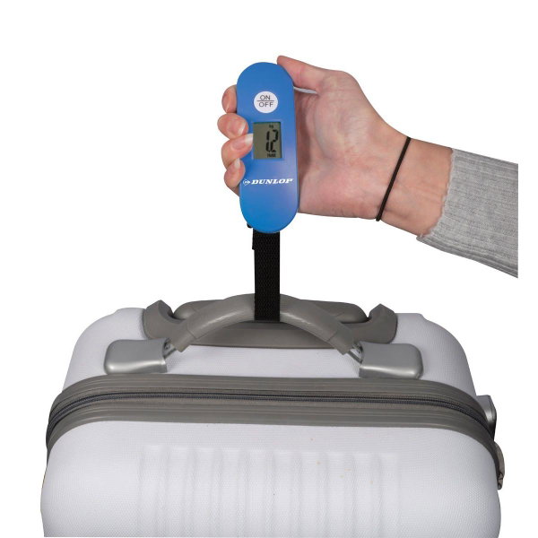 Waga elektroniczna turystyczna max 40 kg dunlop niebieska