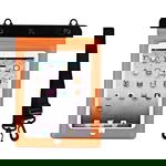 Etui wodoszczelne na tablet PVC z regulowanym paskiem Outdoor - pomarańczowe