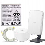 Router Nokia 5G14 SIM 5G 4G LTE ODU-IDU POE bez simlocka + Telia X2 WiFi 5