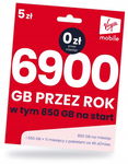 Starter Internetowy na kartę Virgin 6900 GB na ROK