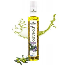 Oliwa Extra Virgin z greckiej wyspy Kreta Cretan Mill rozmaryn 250ml