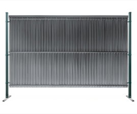 Listwy ogrodzeniowe pionowe szerokie 62-80mm 153x250cm RD03 Szary