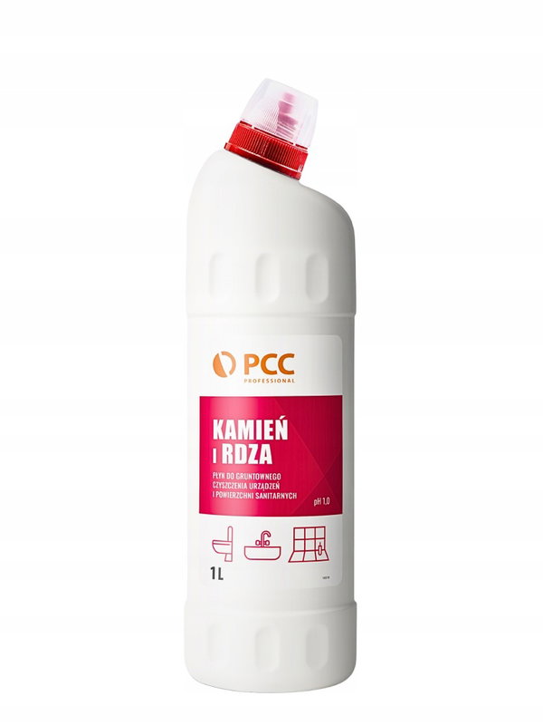 Preparat do usuwania rdzy i kamienia z sanitariatów środek czyszczący 1l