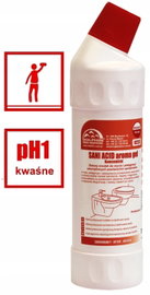 Żel do WC z aktywną powłoką Sani Acid Aroma Gel Sani Red różowa siła 1L