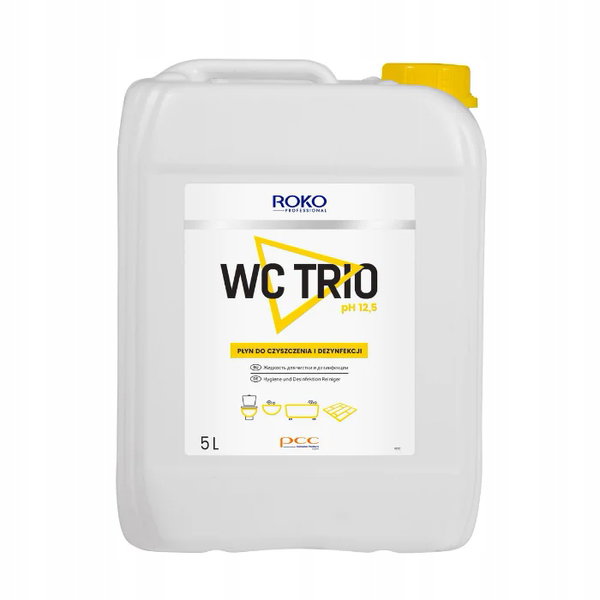 ROKO WC TRIO Profesjonalny płyn do toalet WC Czyszczenie i dezynfekcja 1L
