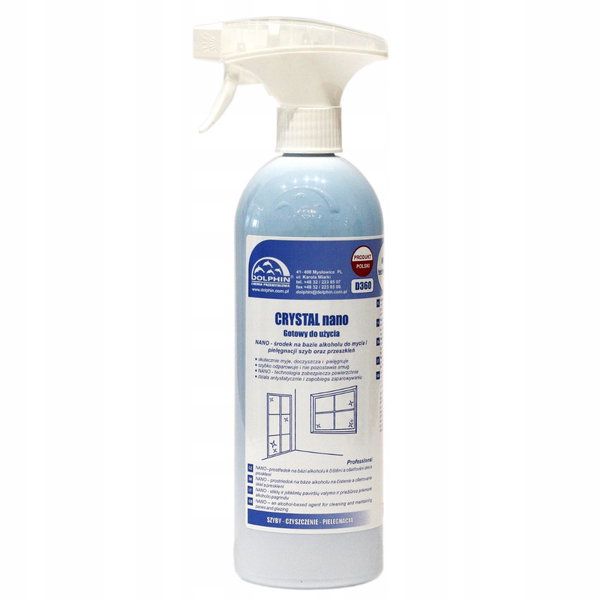 Dolphin D360 Crystal Nano Środek do mycia szyb i przeszkleń 750ml