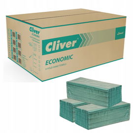 Ręcznik papierowy Z-Z Cliver w opakowaniu 4000 szt. zielony