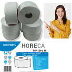 Papier toaletowy Jumbo biały 80mb 2 warstwy wydajny i mocny 6 sztuk Horeca