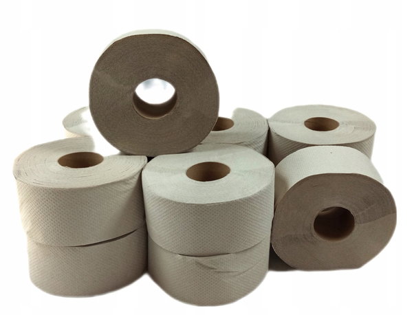JUMBO PAPIER TOALETOWY 1w SZARY MAKULATUROWY 12szt