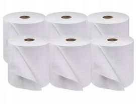 RĘCZNIK PAPIEROWY BIAŁY CELULOZA WPDpapier 6sztuk x 100m DUŻY ZAPAS WYDAJNY