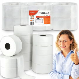Papier toaletowy bezzapachowy 2w Jumbo Horeca 6 szt hybryda 100mb 70% bieli