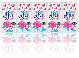 Chusteczki Higieniczne Elfi 2-W 24 opakowań x 10szt. Economic Pack Miękkie