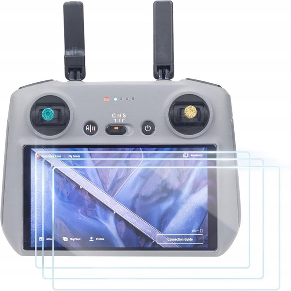SZKŁO HARTOWANE 9H OCHRONNE DO DJI RC/RC 2 3-Pack - HD, fiolet, mat