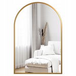Dripex Lustro Ścienne 60 x 90 cm, Złota Aluminiowa Rama