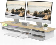FENGE stojak na 2-3 monitory 108 cm z szufladami akrylowymi