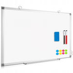 QUEENLINK Tablica Magnetyczna Suchościeralna 50x70 cm z Ramą