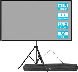 Ekran Projekcyjny VISULAPEX 80-FRGREY 177x100cm HD 4K 3D Kino Domowe