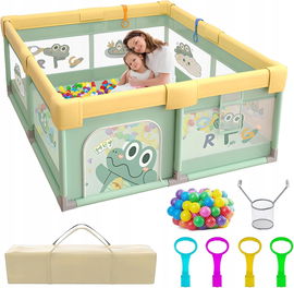 Kojec dla niemowląt 200x180 cm Krokodyl Bezpieczny Plac Zabaw