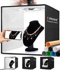 NAMIOT BEZCIENIOWY LED 20W DO FOTOGRAFII PRODUKTOWEJ SKŁADANY