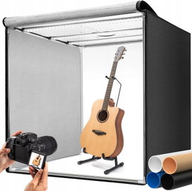 NAMIOT ŚWIETLNY FOTOGRAFICZNY 100CM DO PRODUKTÓW SKŁADANY STUDIO LED