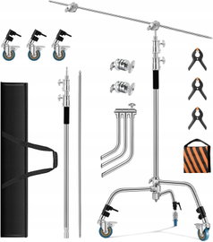 STATYW OŚWIETLENIOWY C-STAND 330CM Z WYSIĘGNIKIEM STUDIOWY