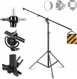 STATYW OŚWIETLENIOWY 400CM DO SOFTBOXÓW LAMP STUDYJNY WYSIĘGNIK
