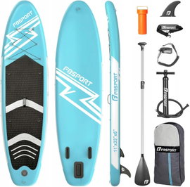 DESKA SUP NADMUCHIWANA 335CM DO PADDLEBOARDINGU JEZIORA RZEKI SKŁADANA