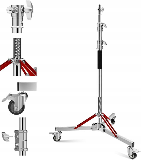 STATYW OŚWIETLENIOWY C-STAND 125CM DO STUDIO FOTO HEAVY DUTY