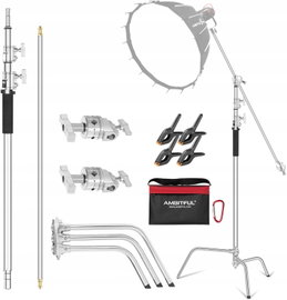 STATYW C-STAND Z RAMIENIEM BOOM 320CM DO STUDIO FOTO WIDEO