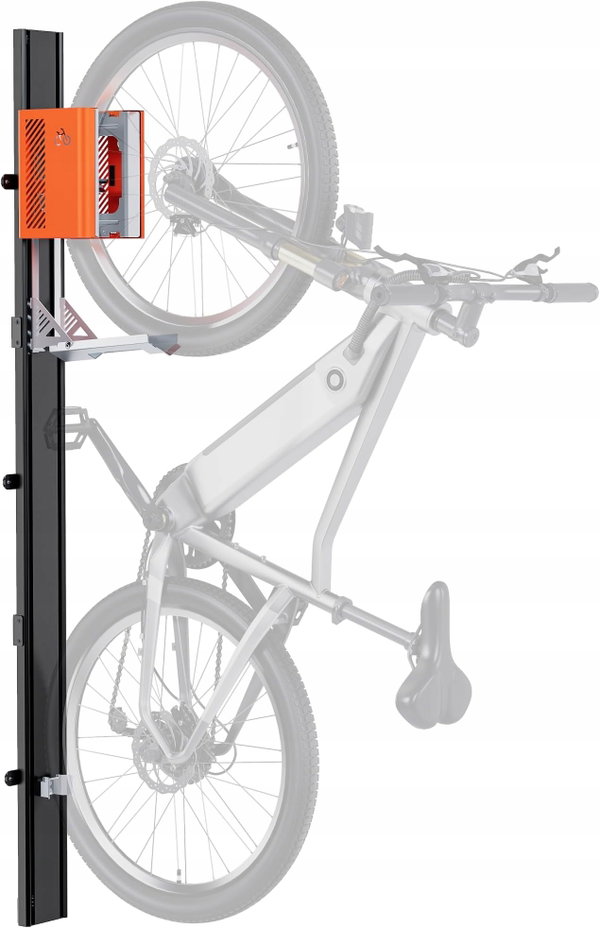 AUTOMATYCZNY WIESZAK ROWEROWY WERTYKALNY 32KG DO GARAŻU PIWNICY ŚCIENNY