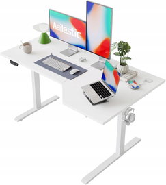 BIURKO ELEKTRYCZNE REGULOWANE 140CM NAROŻNE DO BIURA DOMOWEGO ERGONOMICZNE